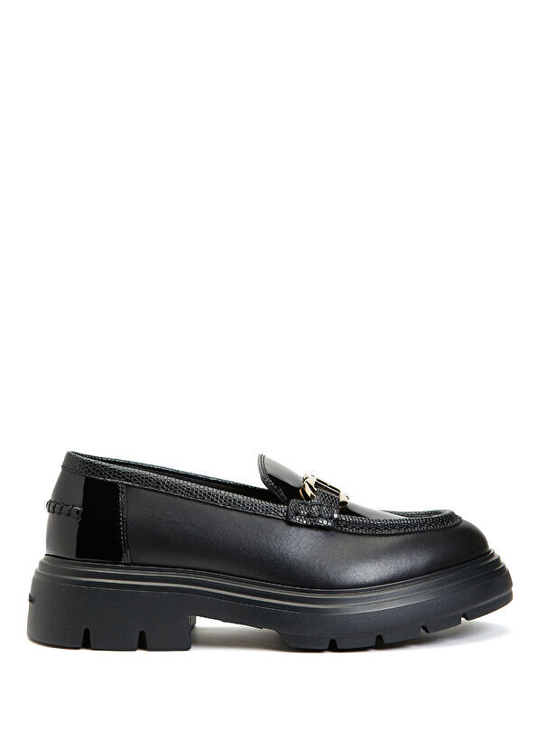 

Женские кожаные лоферы Ferragamo, черный