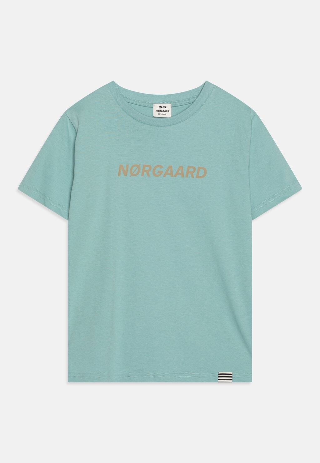 

Базовая футболка Printed Thorlino Tee Unisex Mads Nørgaard, цвет aquifer