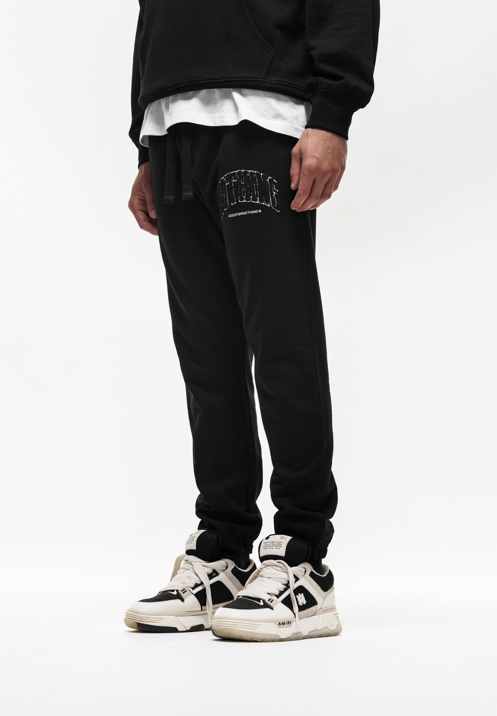 

Спортивные брюки Slim Fit Varsity Boucle Black Jogger Good For Nothing, черный