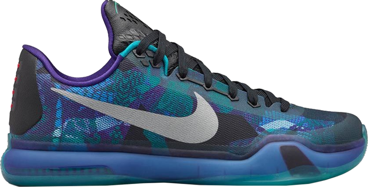 белоснежные текстильные кроссовки overcome Кроссовки Nike Kobe 10 'Overcome', фиолетовый