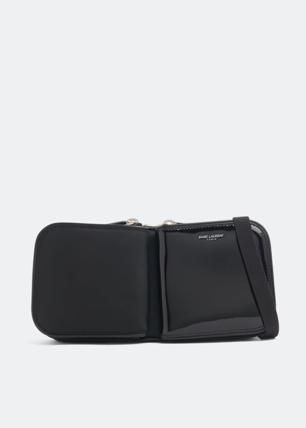 

Сумка SAINT LAURENT Leather crossbody bag, черный
