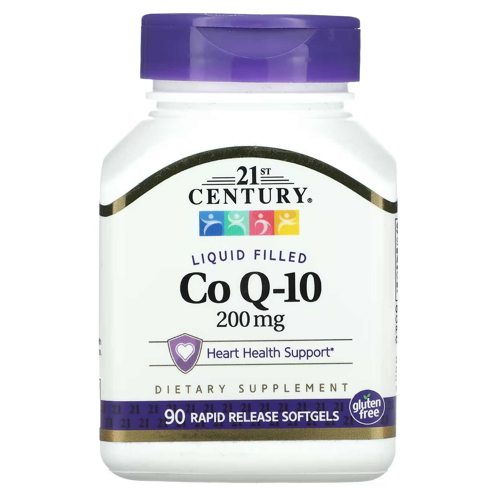 21st Century жидкий коэнзим Q10 200 мг, 90 капсул 21st century витамин e 90 мг 200 ме 110 капсул