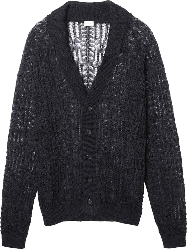 

Кардиган Saint Laurent Lace Knit 70's Cardigan 'Black', черный