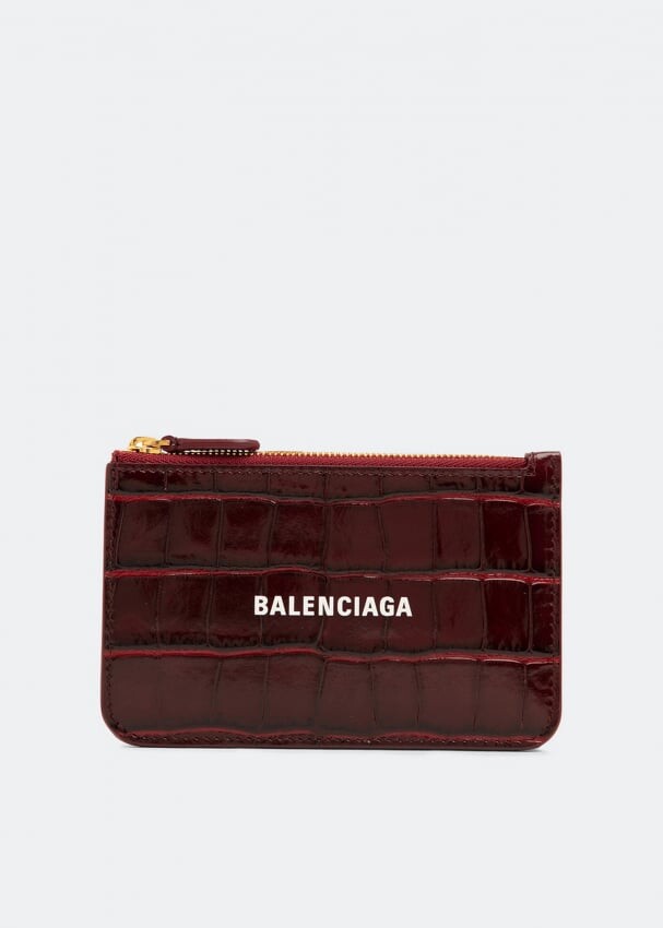 

Картхолдер BALENCIAGA Long cash coin & cardholder, красный