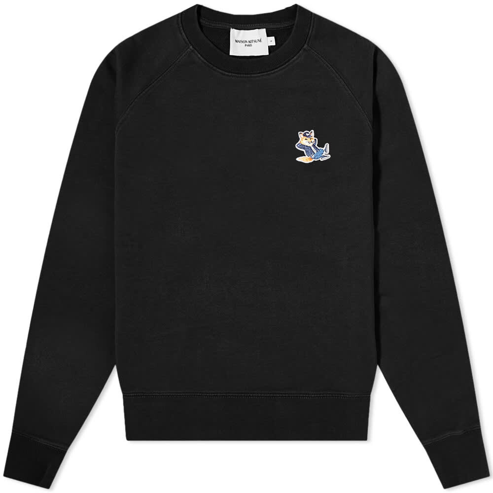 

Толстовка Maison Kitsuné Dressed Fox Patch Adjusted Sweat, Черный