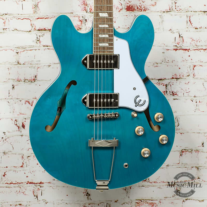 

Epiphone Casino Worn Hollowbody Электрогитара Worn Blue Denim