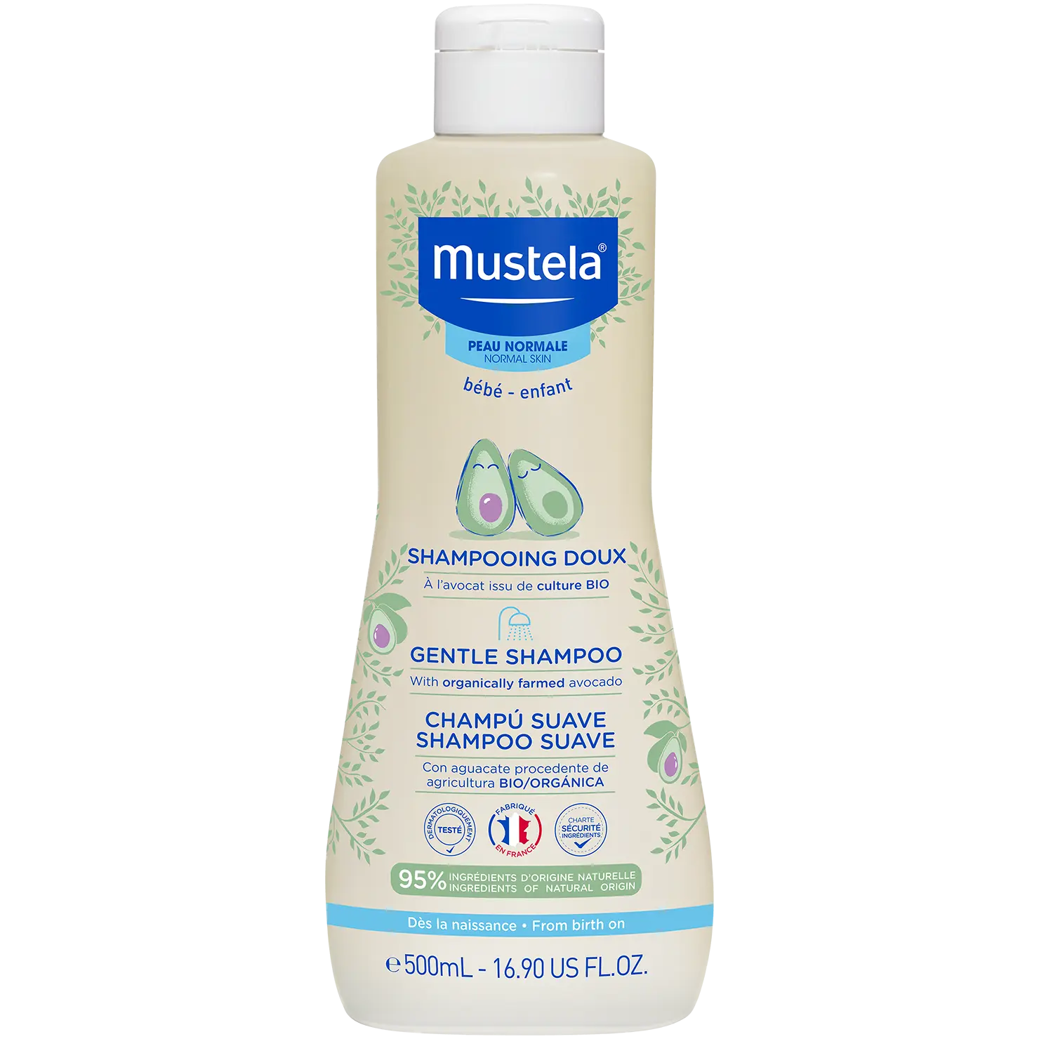 

Mustela нежный шампунь для детских волос, 500 мл