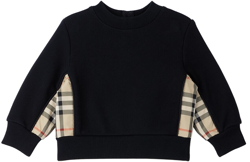 

Толстовка Baby Black Vintage Check Panel Burberry
