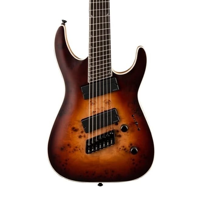 

Электрогитара Jackson Concept Series SLAT7P HT MS, 7-струнная (с футляром), Satin Bourbon Burst Concept Series SLAT7P HT MS Electric Guitar, 7-String (with Case)