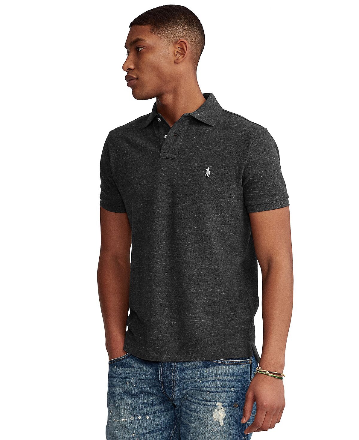 

Рубашка поло классической посадки в сеточку Polo Ralph Lauren, мульти