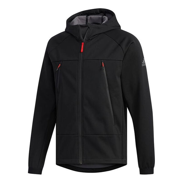 

Куртка Adidas Softshell HO Outdoor Casual Sports Hooded Black, Черный