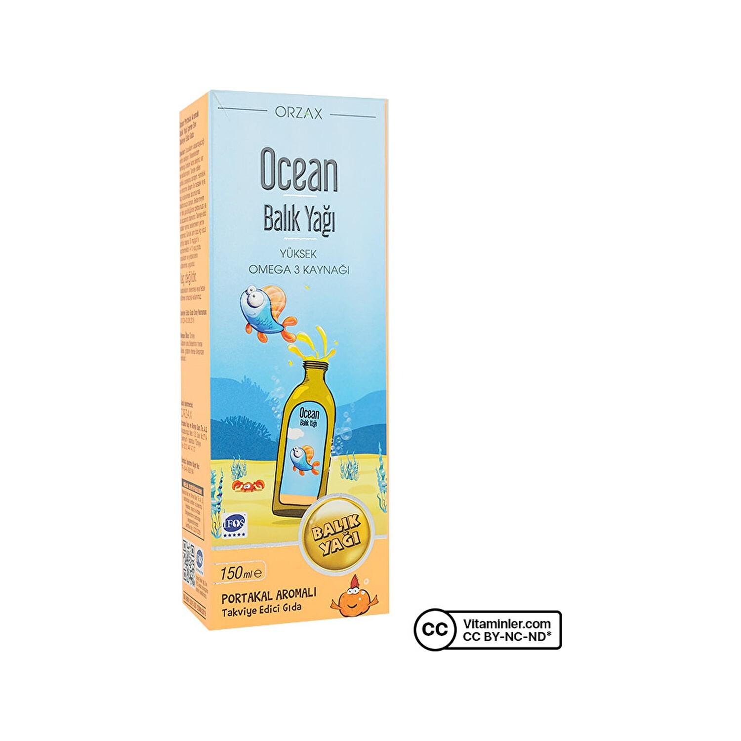 

Сироп с рыбьим жиром Ocean, 150 мл