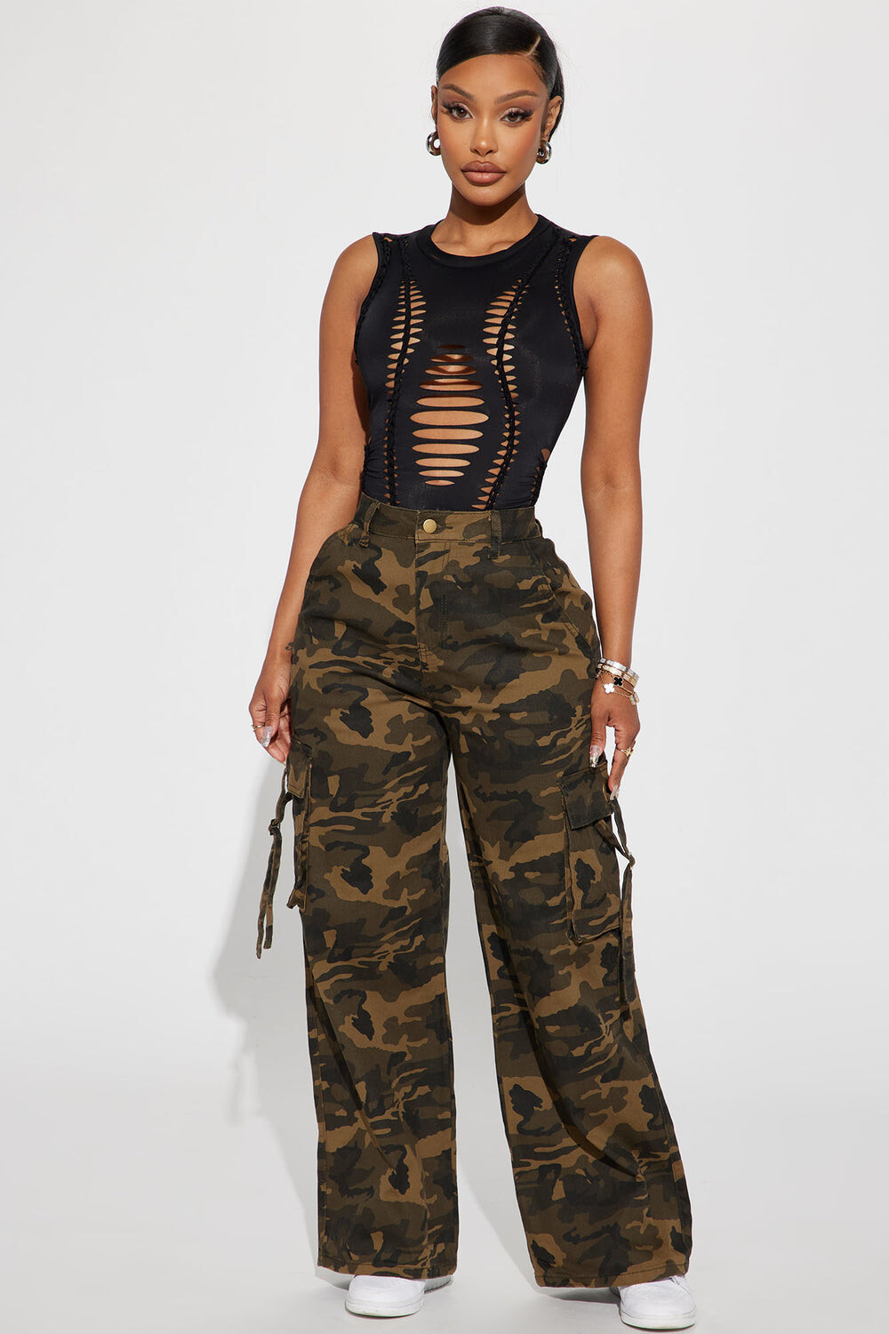 

Брюки карго Fashion Nova RJH20697CM, оливковый