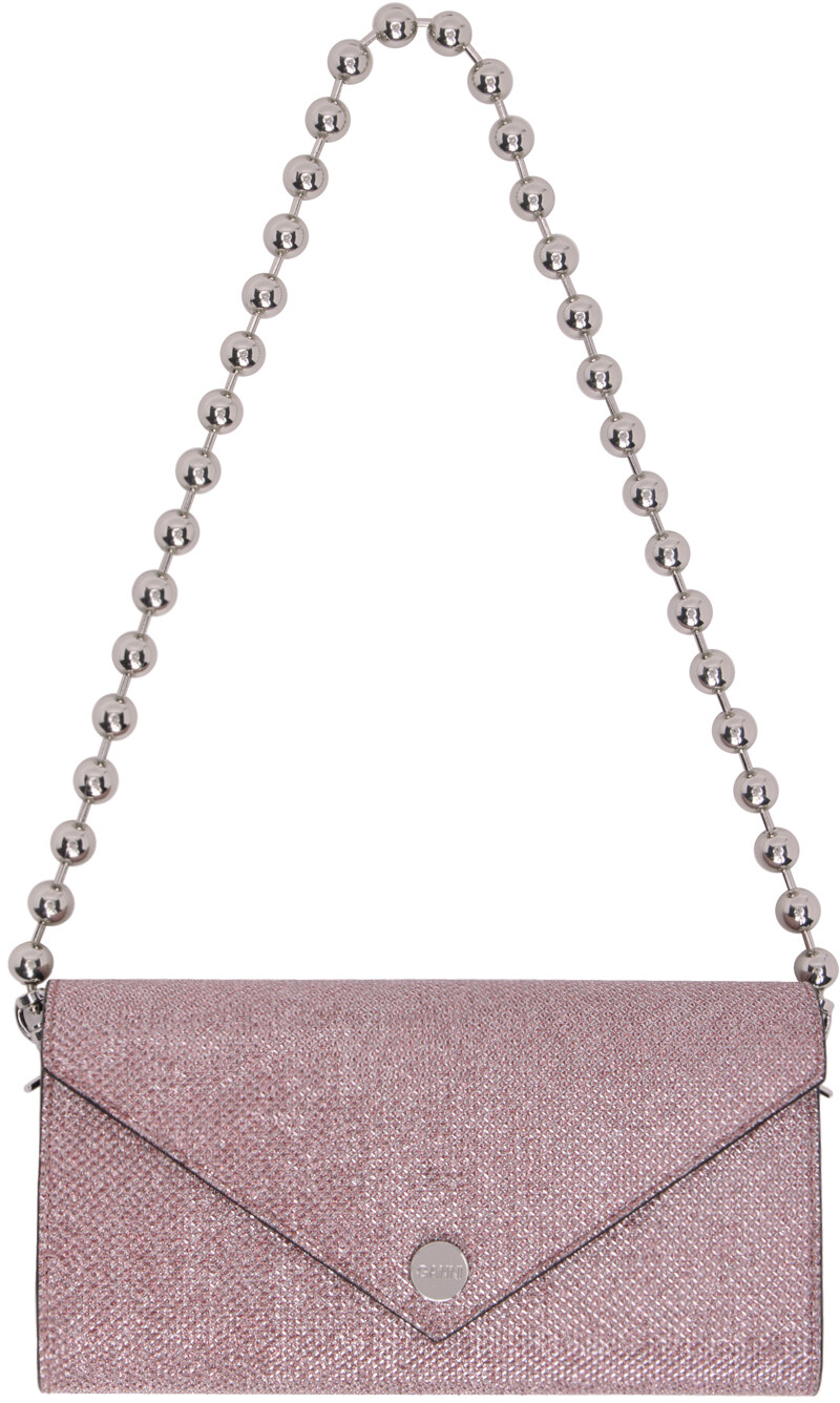 

Бумажник-цепочка Pink Banner Envelope GANNI