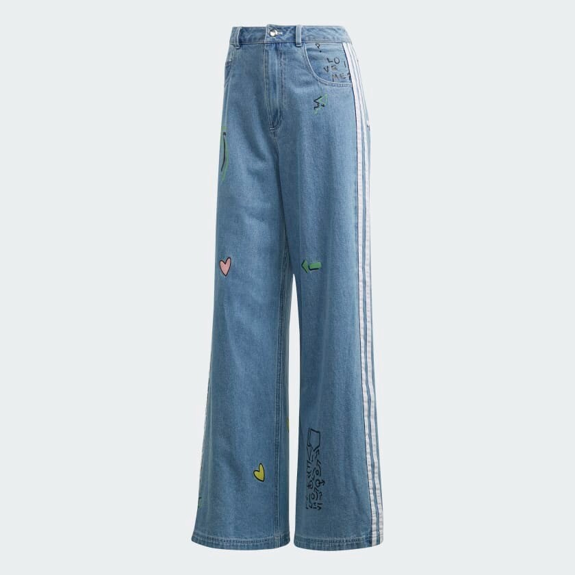 

Джинсовые брюки Adidas Originals Fiorucci Track, голубой