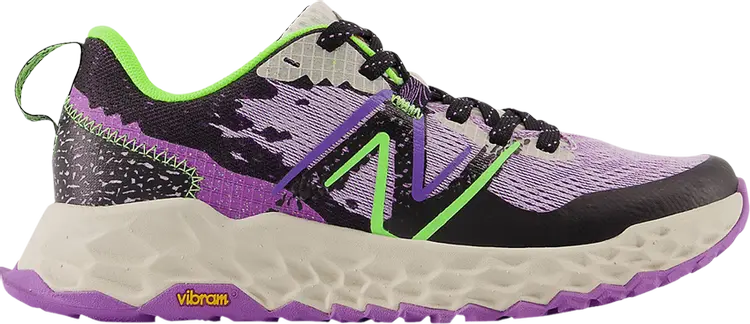 

Кроссовки New Balance Fresh Foam Hierro v7 Big Kid Wide 'Electric Purple Pixel Green', фиолетовый