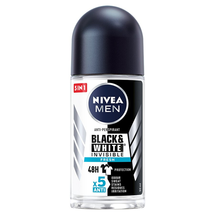 

Nivea Шариковый антиперспирант Men Black&White Invisible Fresh 50мл