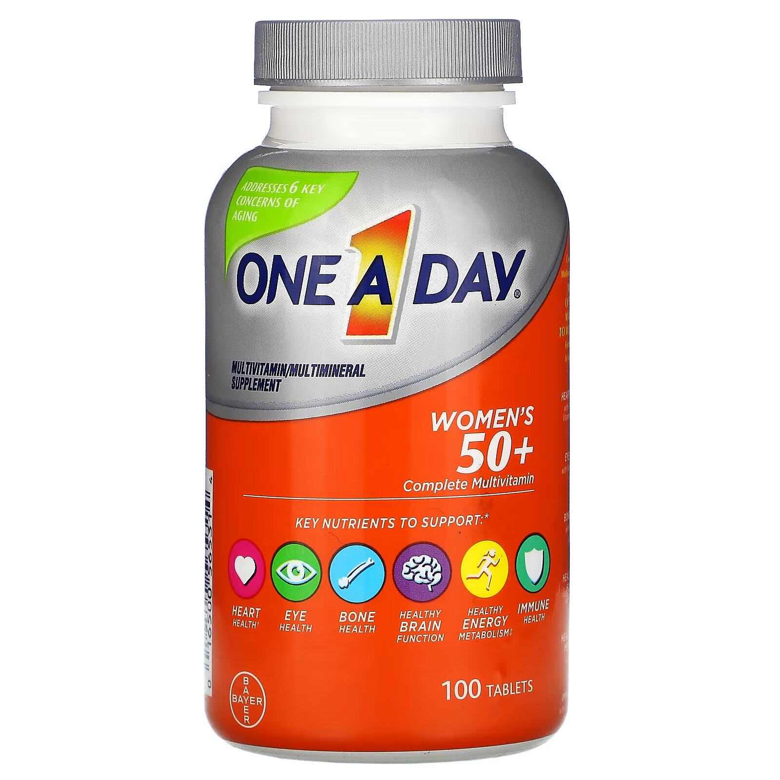 One-A-Day, полноценный мультивитаминный комплекс для женщин старше 50 лет, 100 таблеток