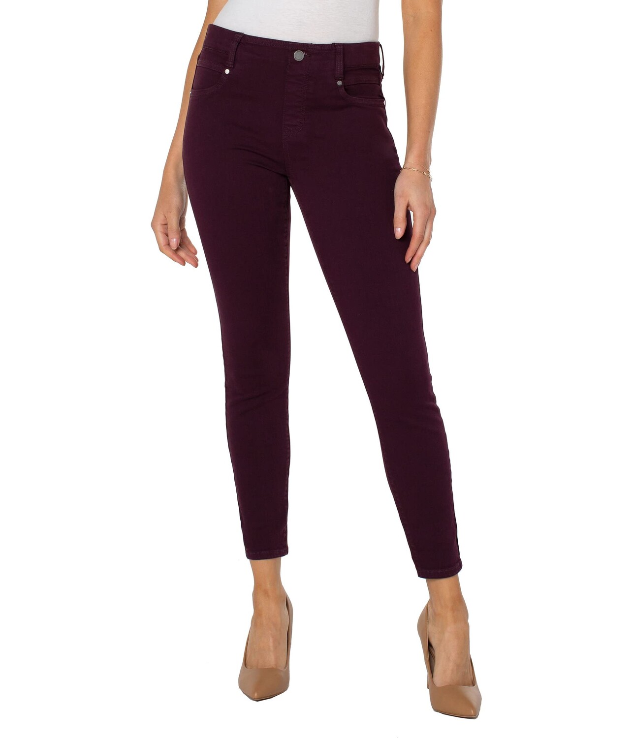 

Джинсы Liverpool, Gia Glider Pull-On Ankle Skinny 28" in Raisin