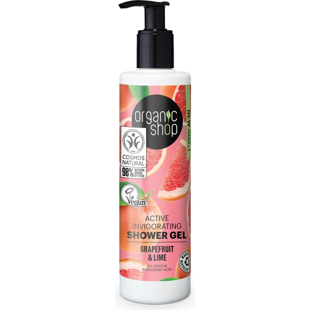 

Organic Shop Active Invigorating Shower Gel освежающий гель для душа Грейпфрут и лайм 280мл