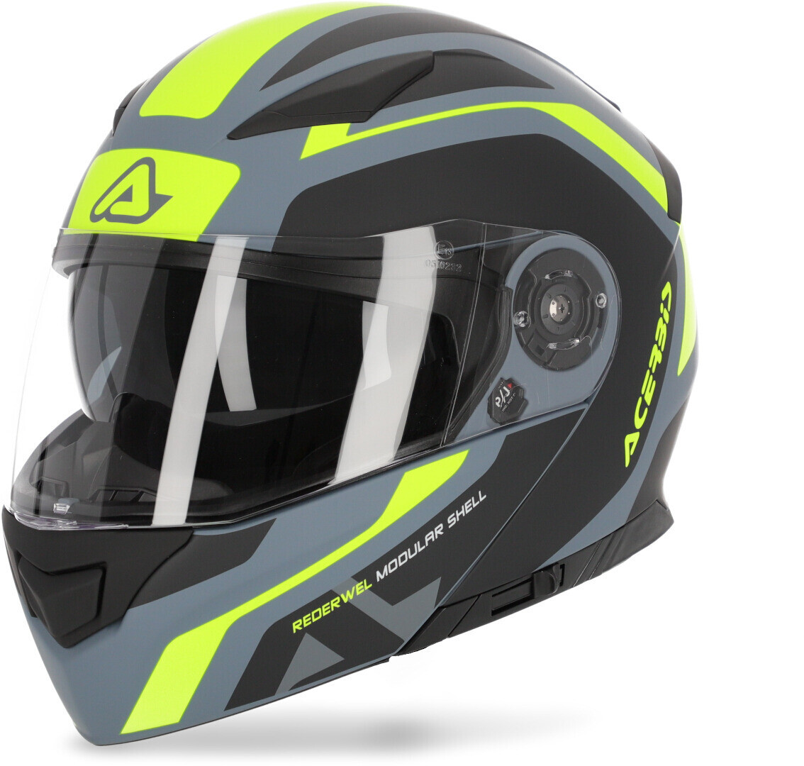 

Шлем Acerbis Rederwel P/J Graphics, серый/желтый