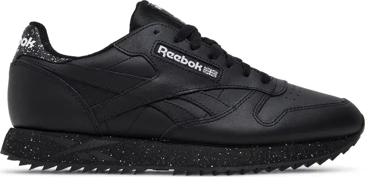 

Кроссовки classic leather ripple 'core black' Reebok, черный