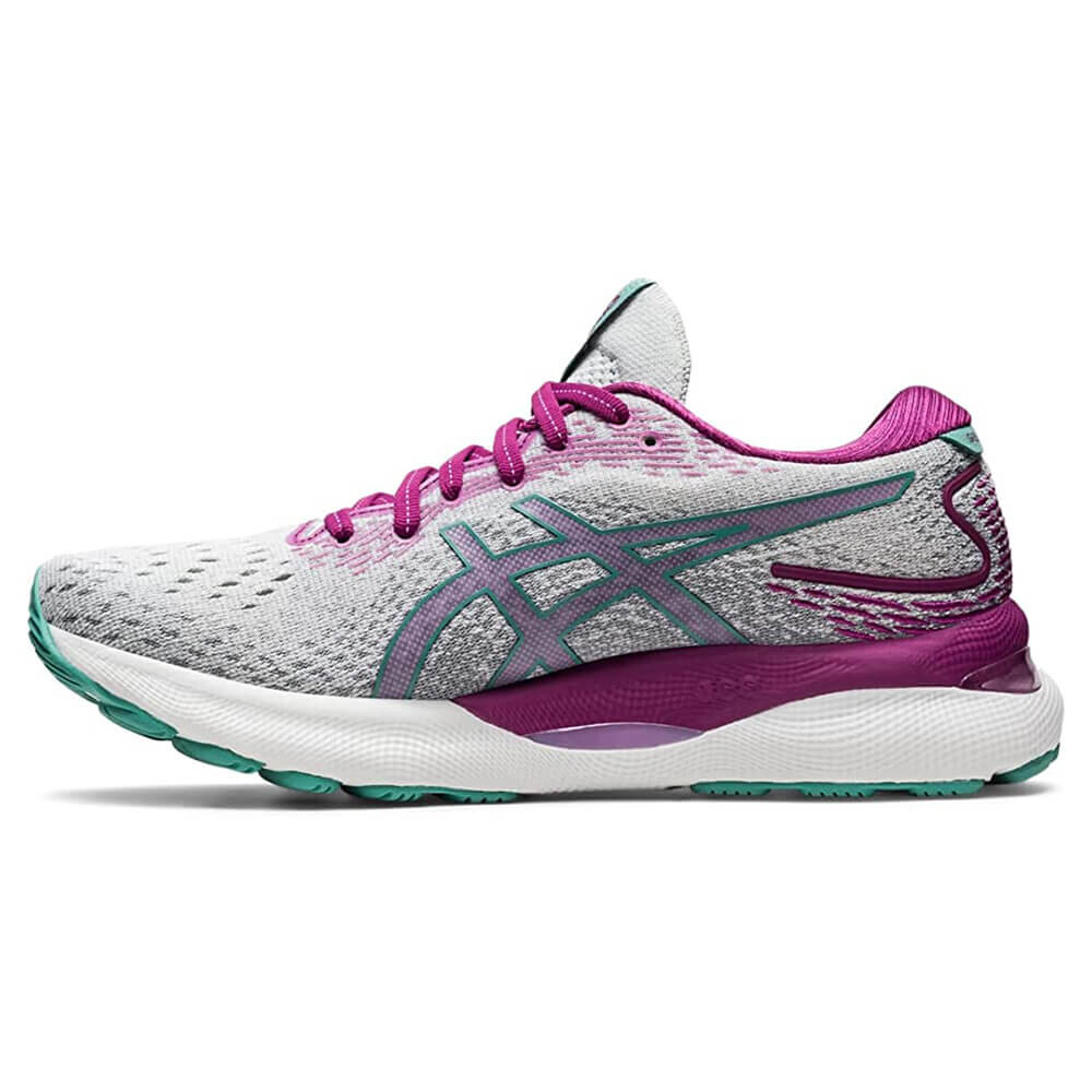 

Кроссовки Asics Women's Gel-Nimbus 24, серый/фиолетовый/бирюзовый