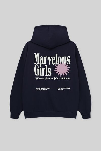 

Толстовка с капюшоном на молнии PULL&BEAR