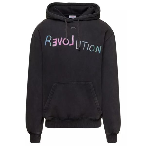 

Футболка revolution' hoodie with kangaroo pocket in c Blumarine, черный