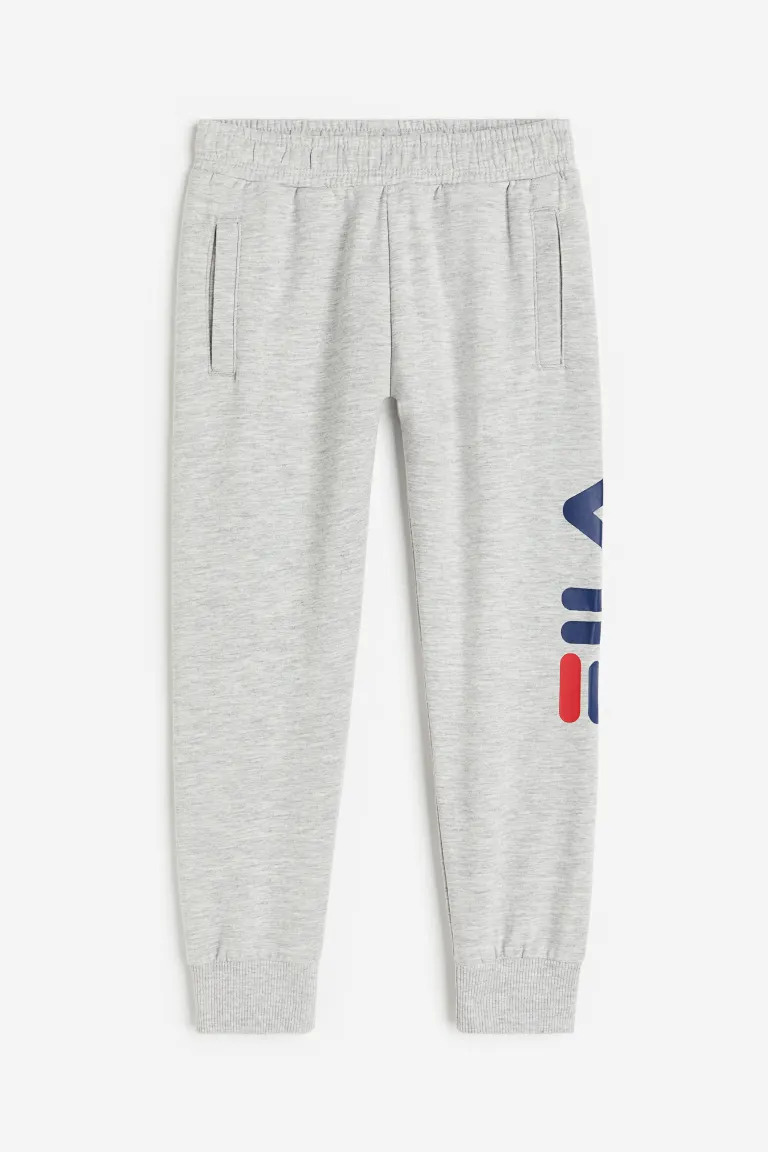 Классические спортивные брюки с логотипом balboa H&M, серый