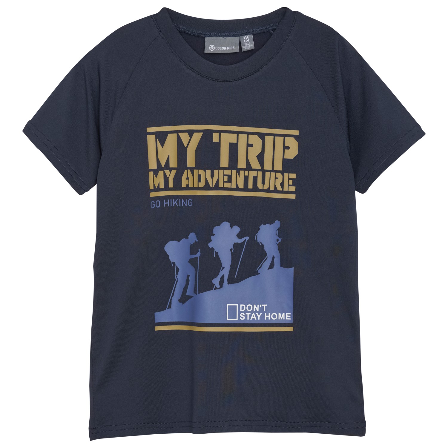 Функциональная рубашка Color Kids Kid's T Shirt with Print, цвет Total Eclipse