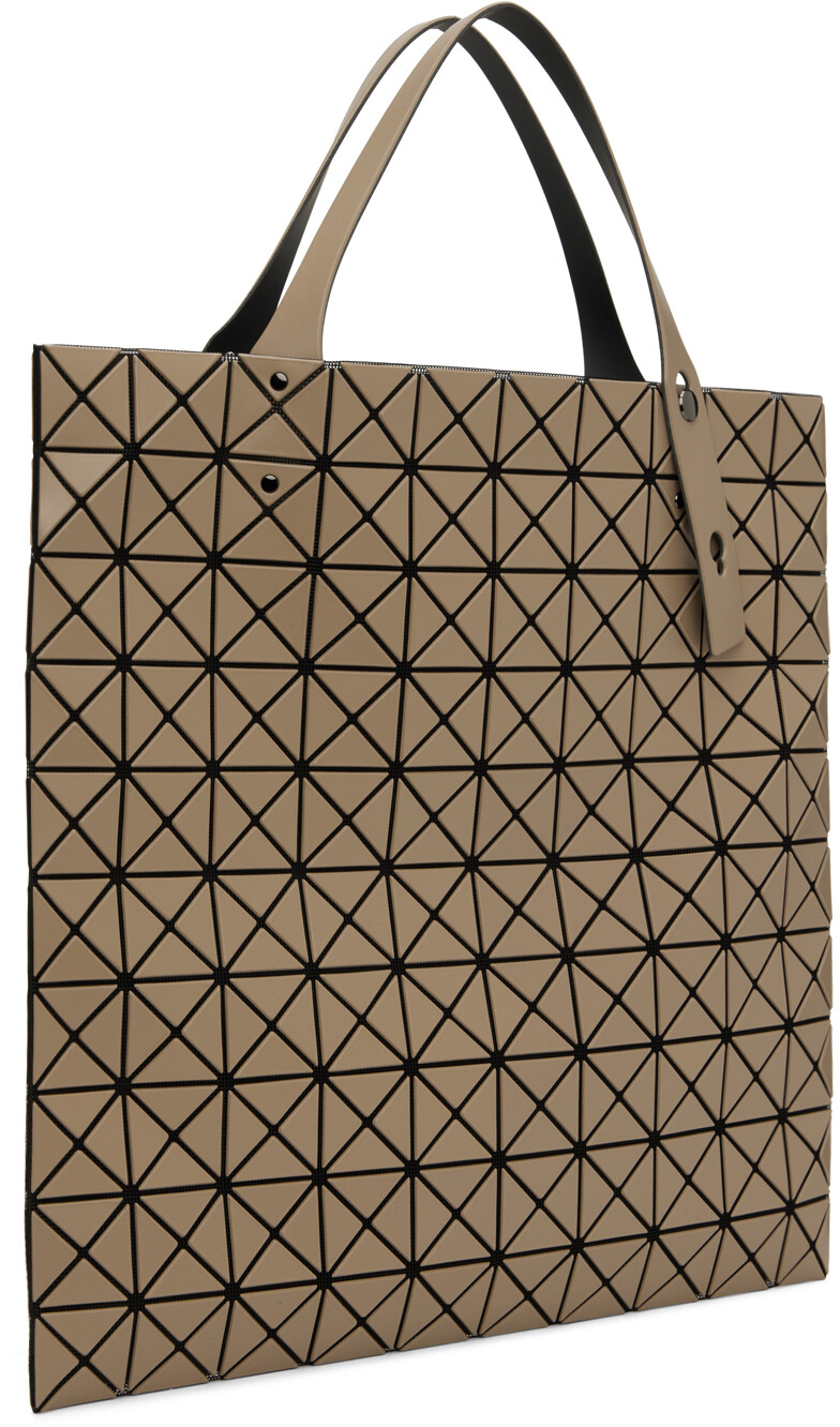 

Светлая сумка-тоут с коричневой призмой BAO BAO ISSEY MIYAKE