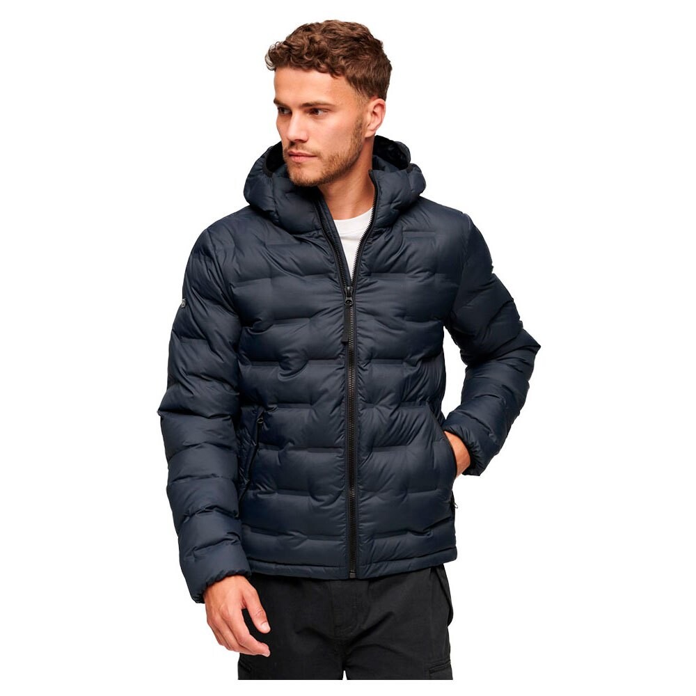 

Пуховик Superdry Short Quilted, синий