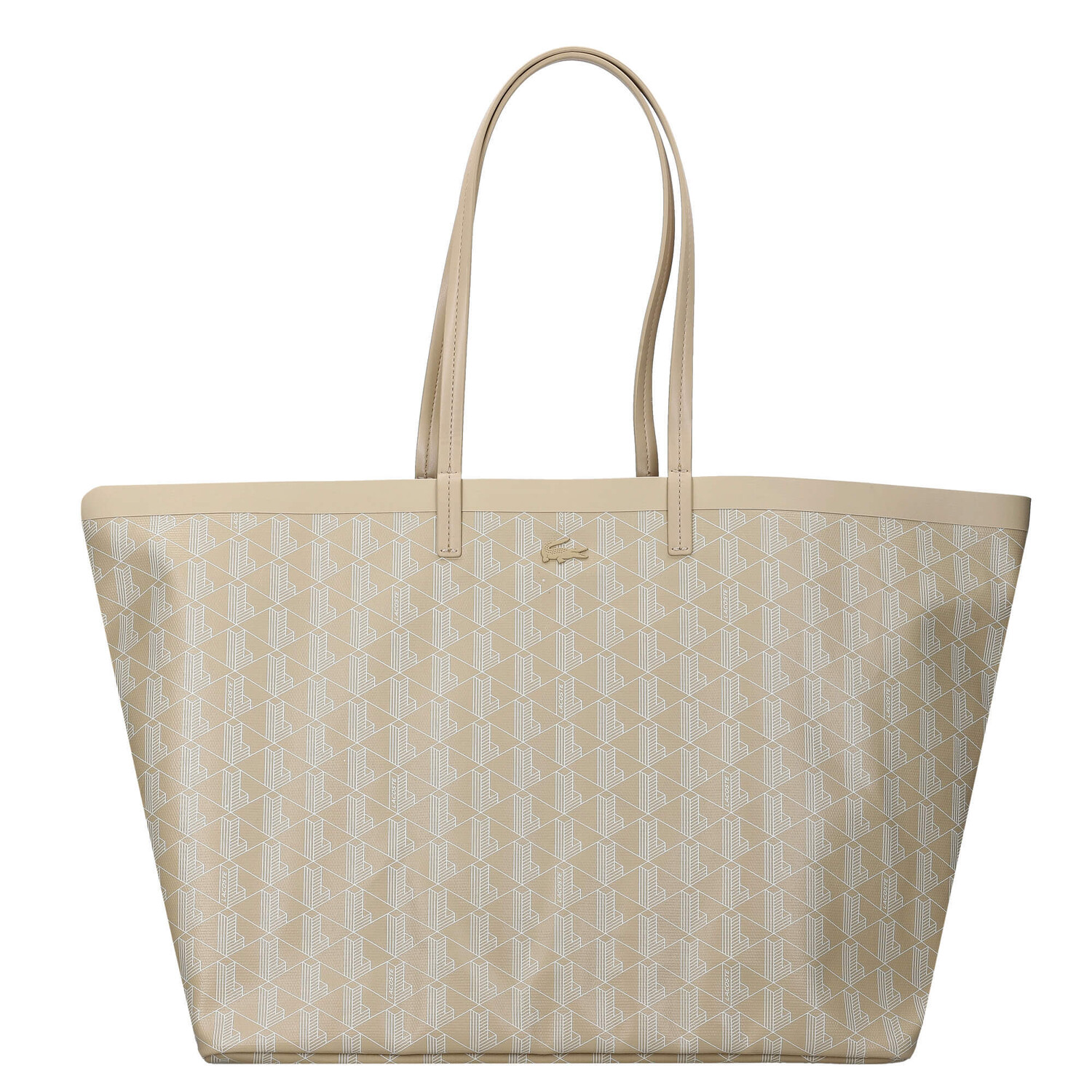

Сумка шоппер Lacoste Zely 40см, цвет mono irish cream farine