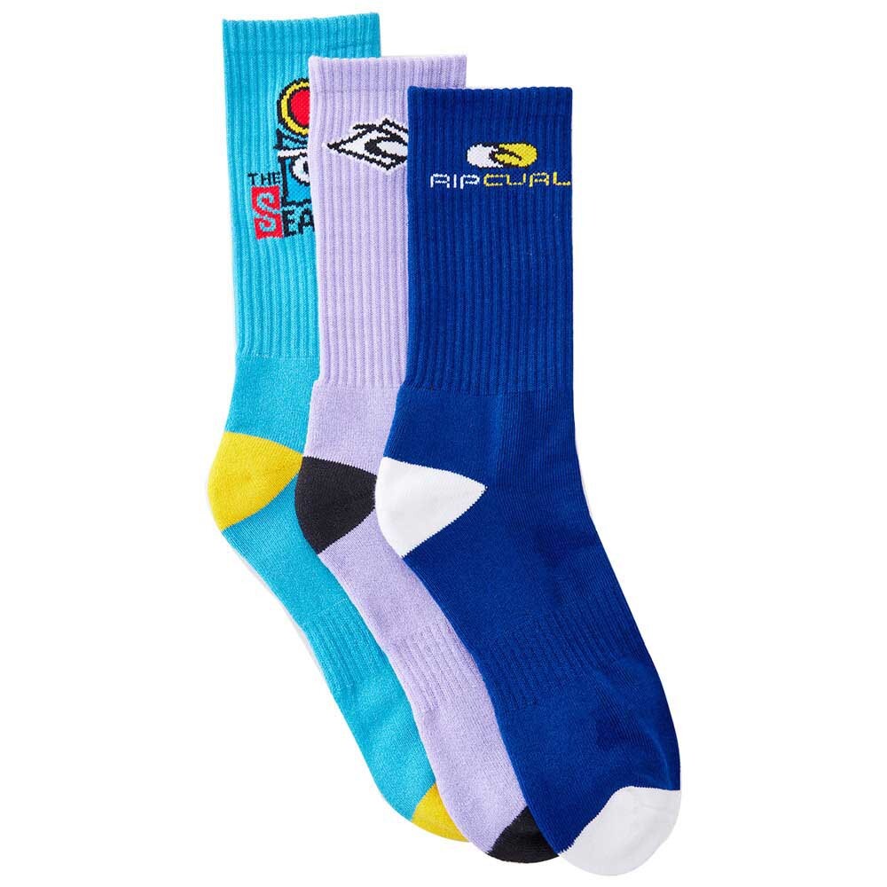 

Носки Rip Curl Retroock 3 шт, разноцветный