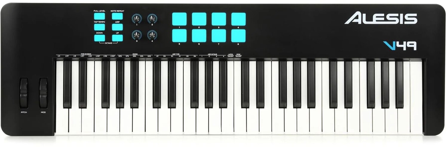 

Alesis V49 MKII 49-клавишный контроллер USB-MIDI-клавиатуры