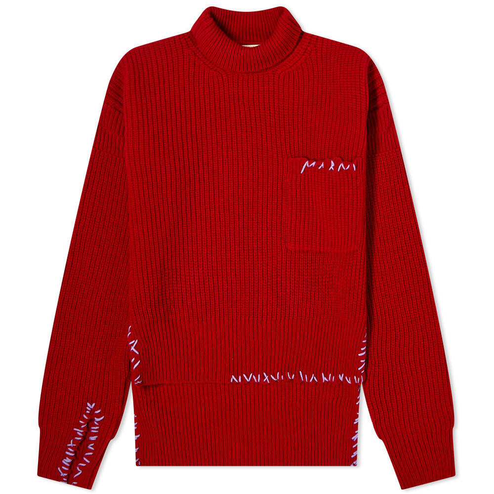 

Джемпер Marni Logo Turtle Neck, Красный