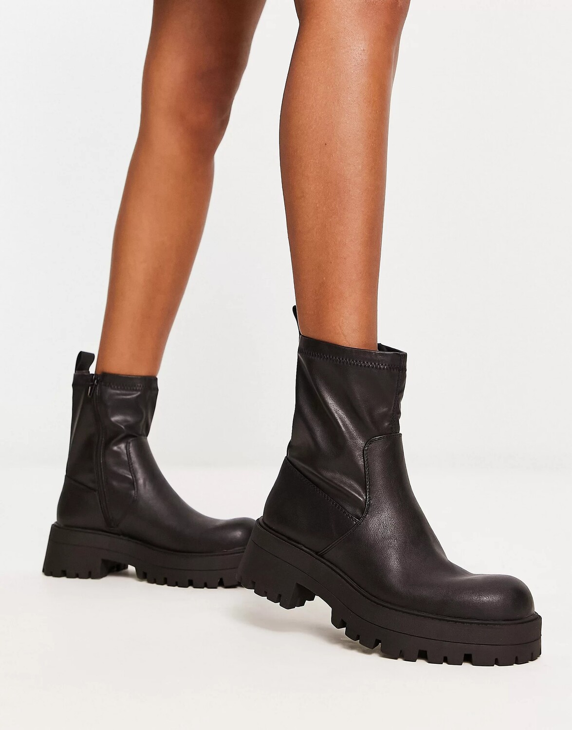 

Ботильоны Pull&Bear chunky ankle, черный
