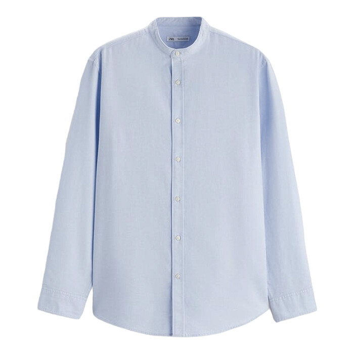 

Рубашка Zara Oxford, небесно-голубой