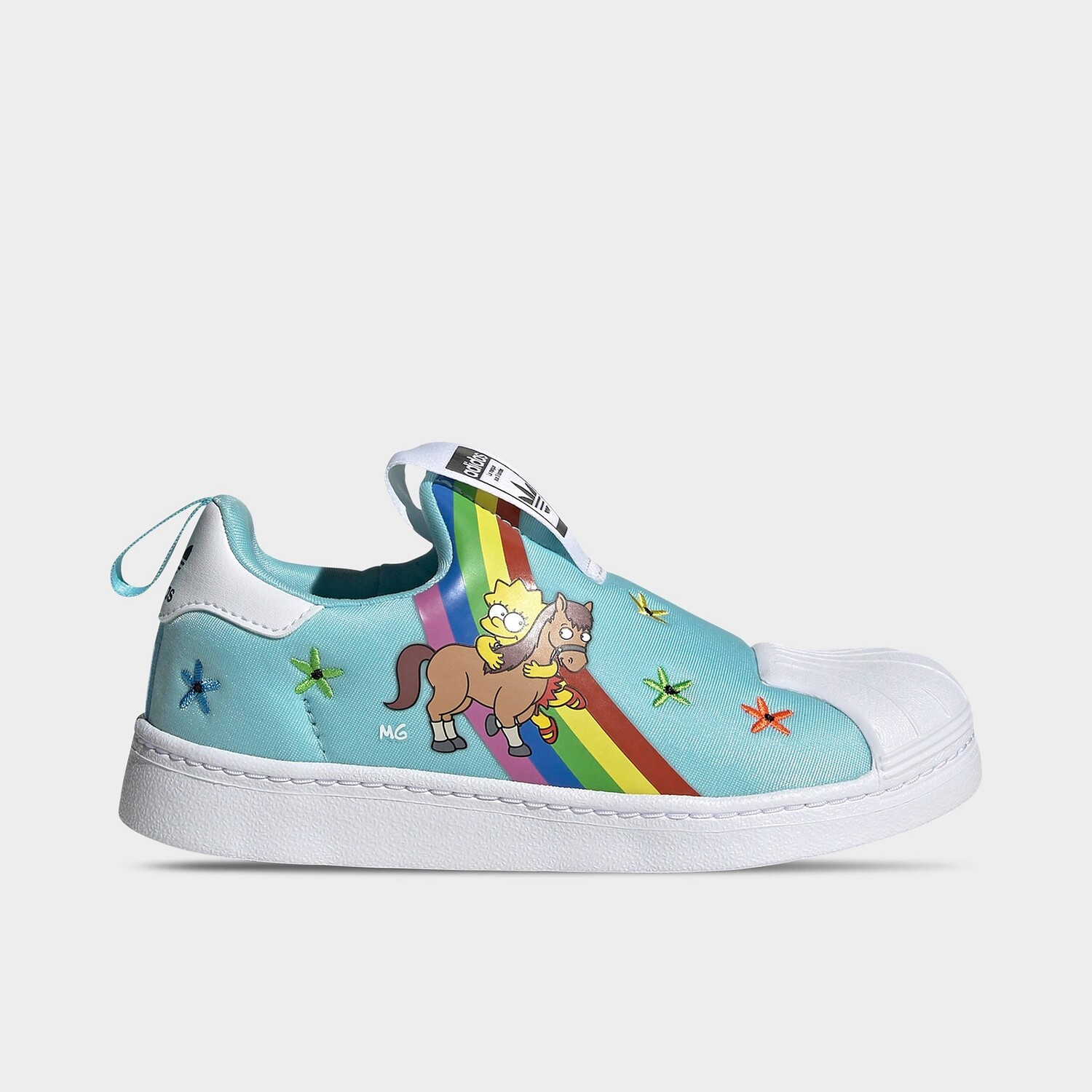 

Повседневная обувь Adidas Originals x The Simpsons Superstar 360 для маленьких детей для девочек, синий