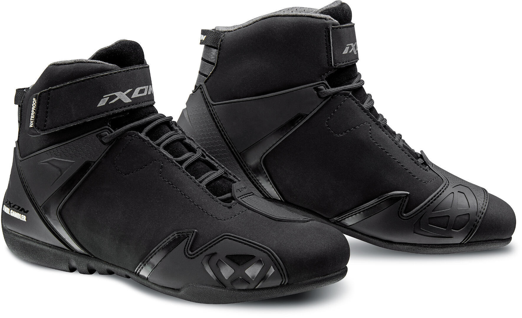Обувь Ixon Gambler WP для женщин для мотоцикла, черная цена и фото