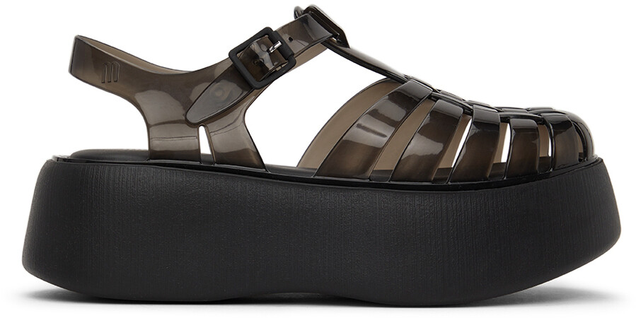 

Черные сандалии на платформе Melissa Possession