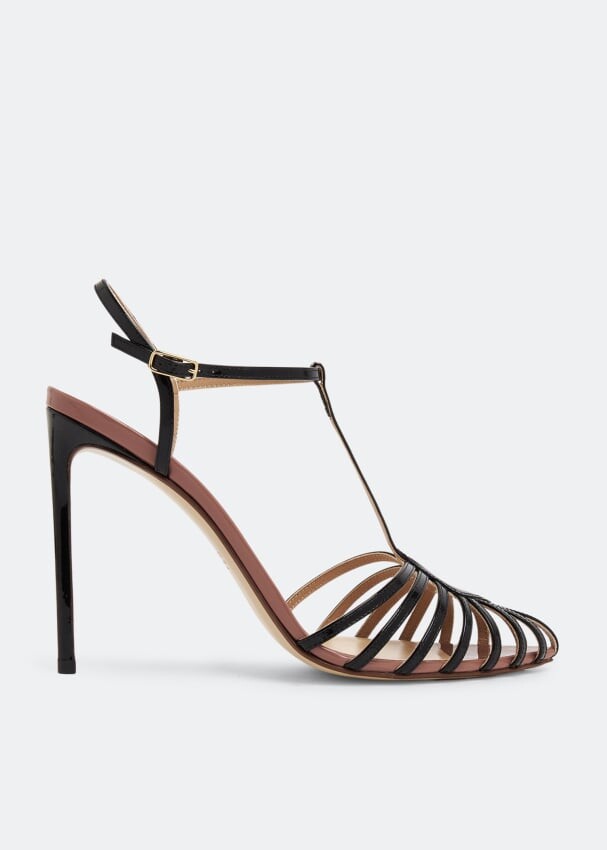 

Сандалии FRANCESCO RUSSO Cage sandals, черный