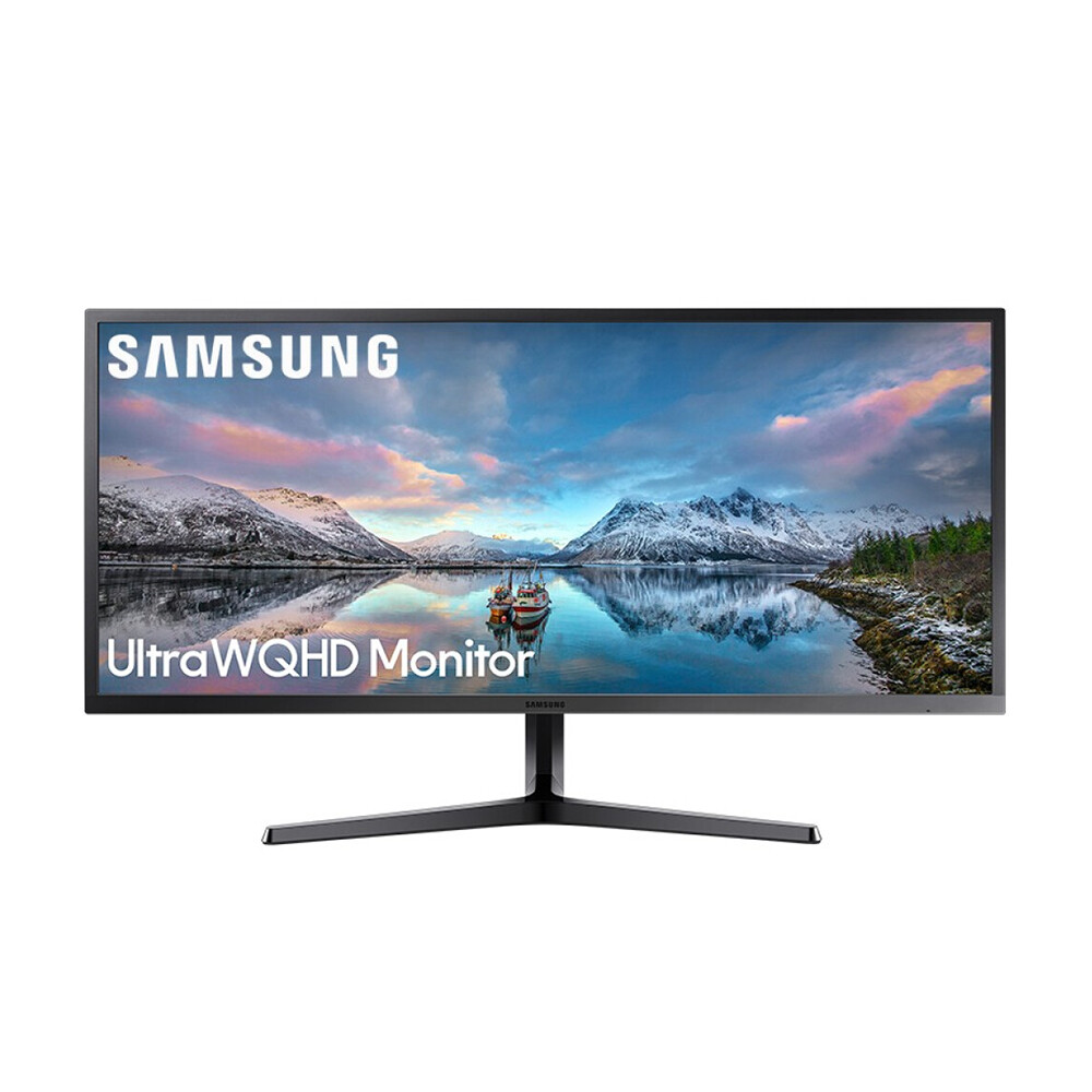 Монитор Samsung S34J550WQC, 34, 3440 x 1440, 75 Гц, VA, черный изогнутый игровой монитор samsung s65uc ls34c650uacxxf 34 uwqhd 3440 x 1440 100 гц va черный