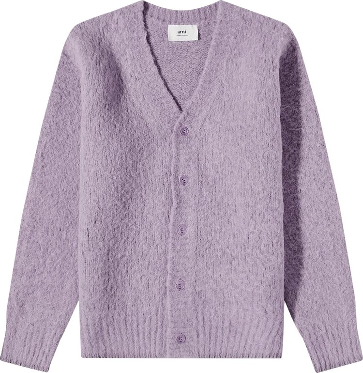 Свитер Ami Brushed Crewneck Sweater 'Parma', фиолетовый