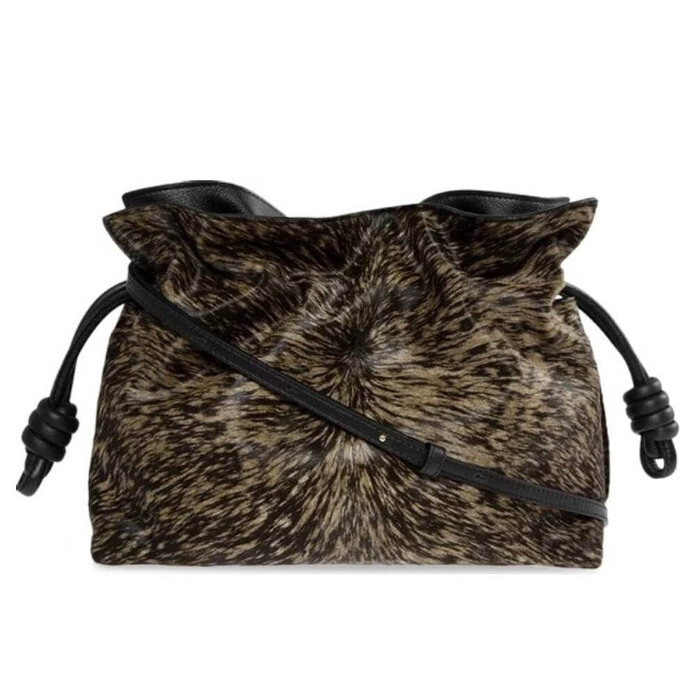 

Сумка-клатч Loewe Flamenco, черный/бежевый
