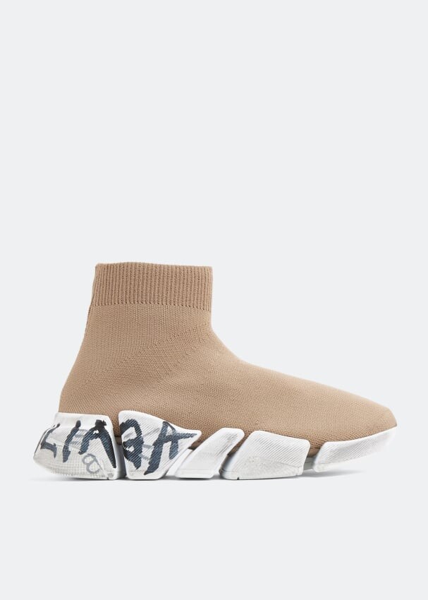 

Кроссовки BALENCIAGA Speed 2.0 sneakers, бежевый