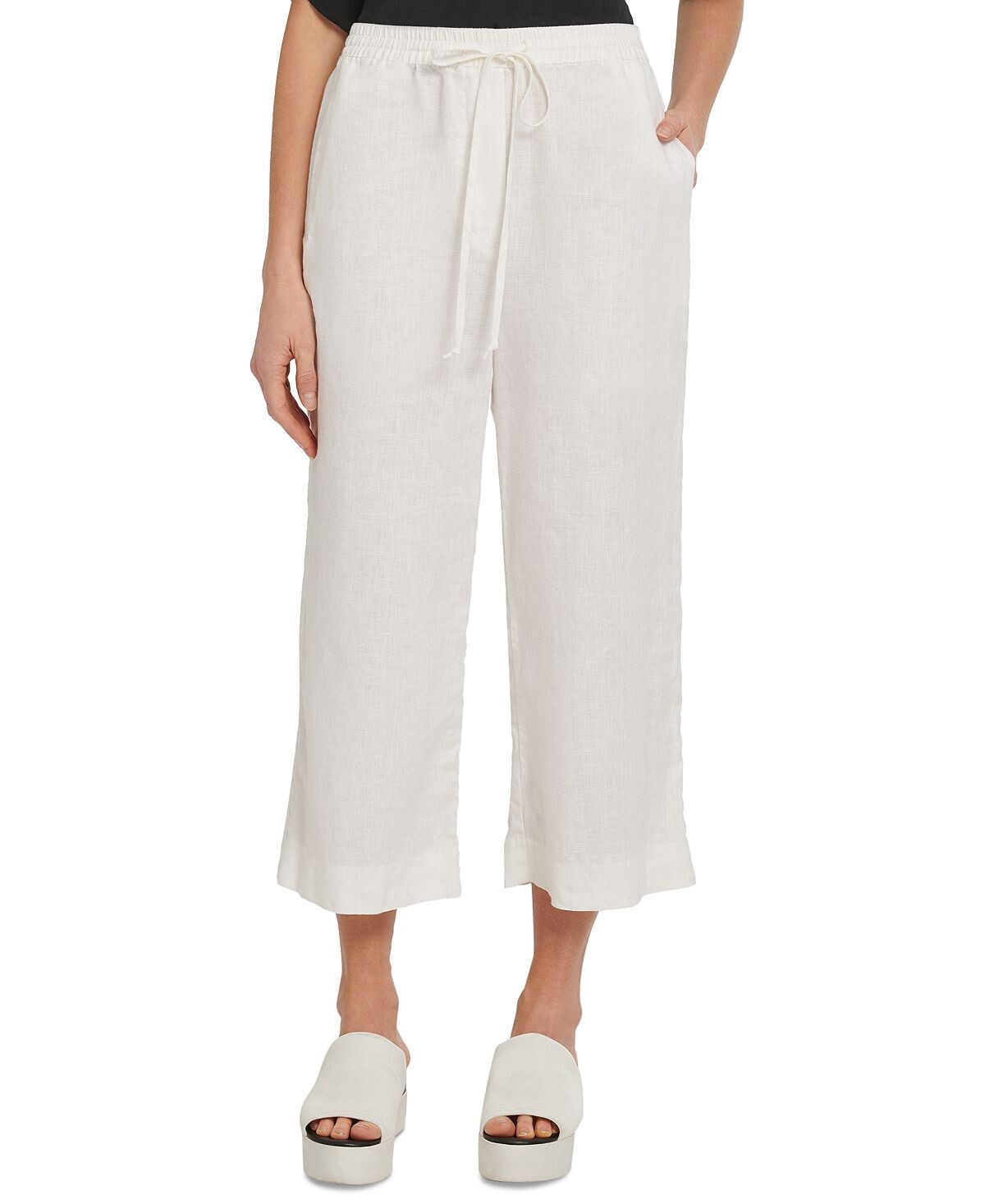 

Широкие брюки без застежек DKNY, мульти