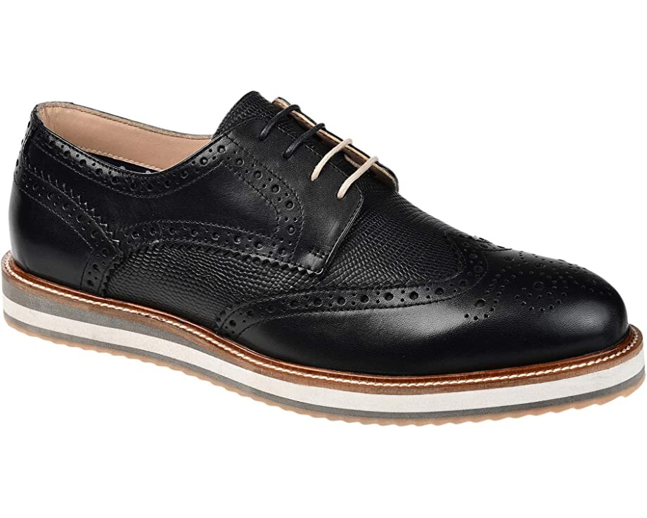 

Оксфорды Conrad Wing Tip Derby Thomas & Vine, черный