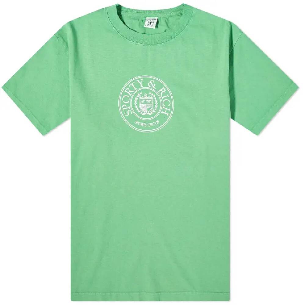 

Футболка Sporty & Rich Conneticut Crest, светло-зеленый